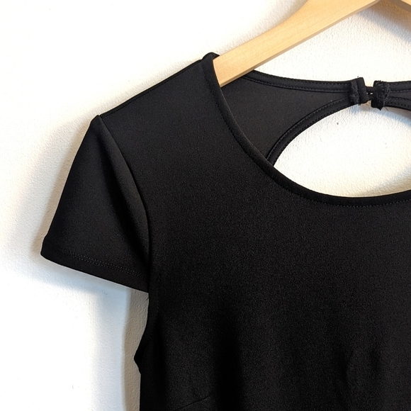 B. DARLIN Juniors' Solid & Plaid Fit & Flare Dress - Picture 5 of 5